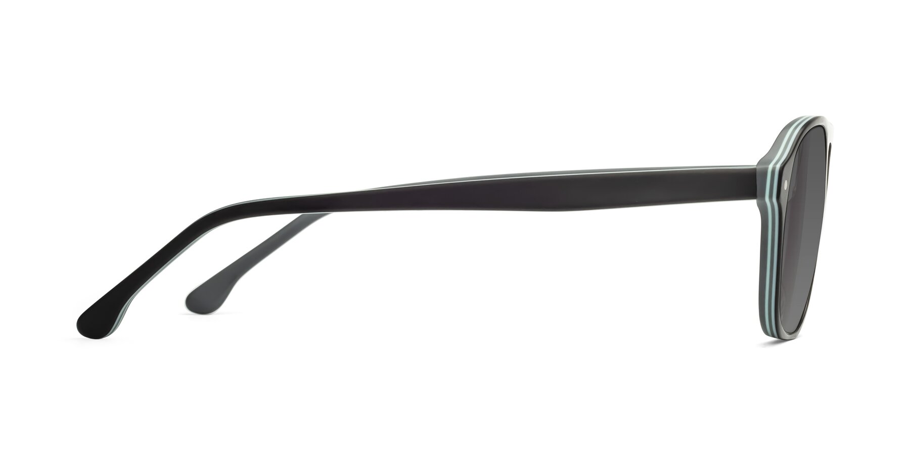 Side of 17416 in Matte Black with Medium Gray Tinted Lenses