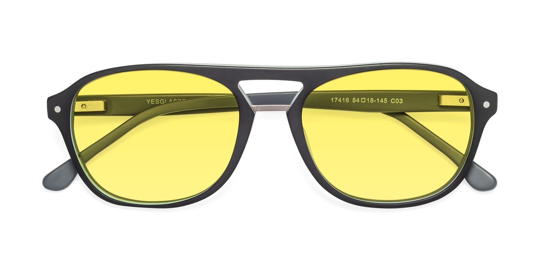 yellow tint aviators