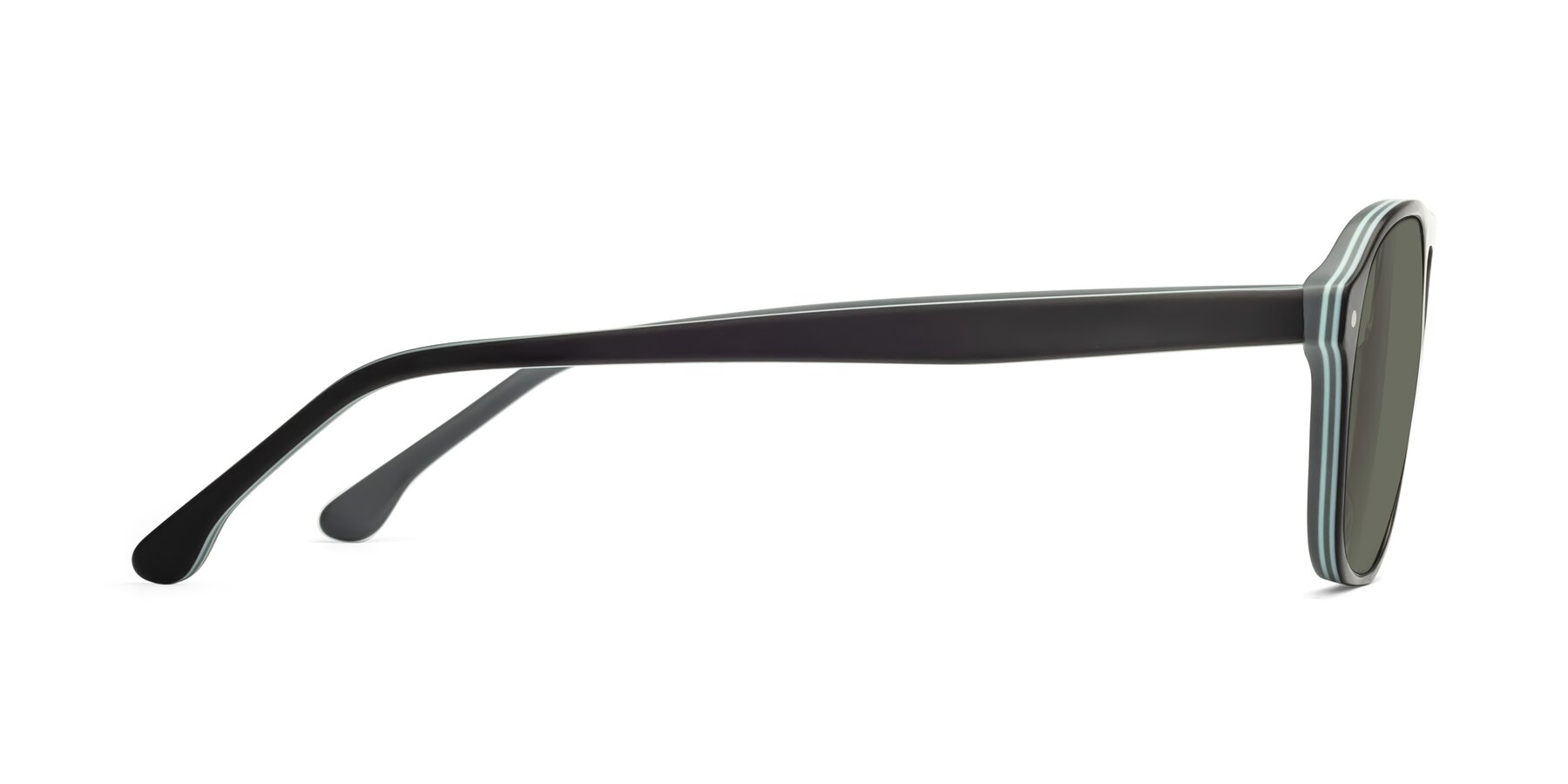 Side of 17416 in Matte Black with Gray Polarized Lenses