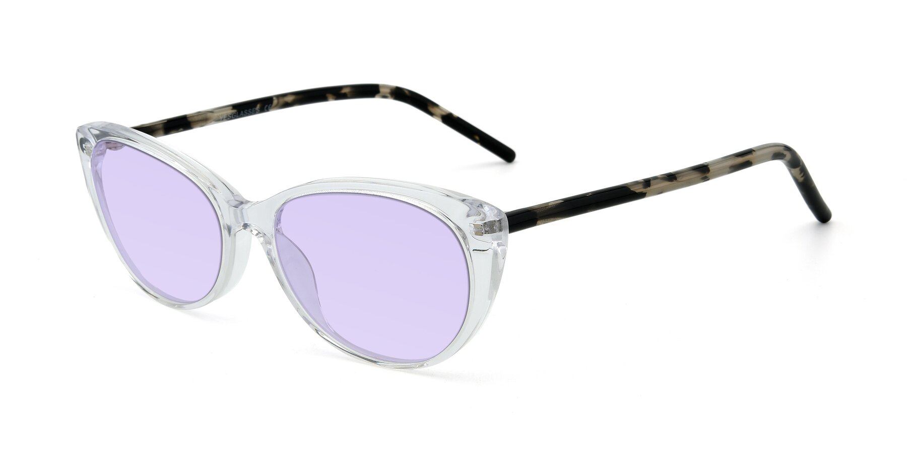 Angle of 17420 in Clear with Light Purple Tinted Lenses