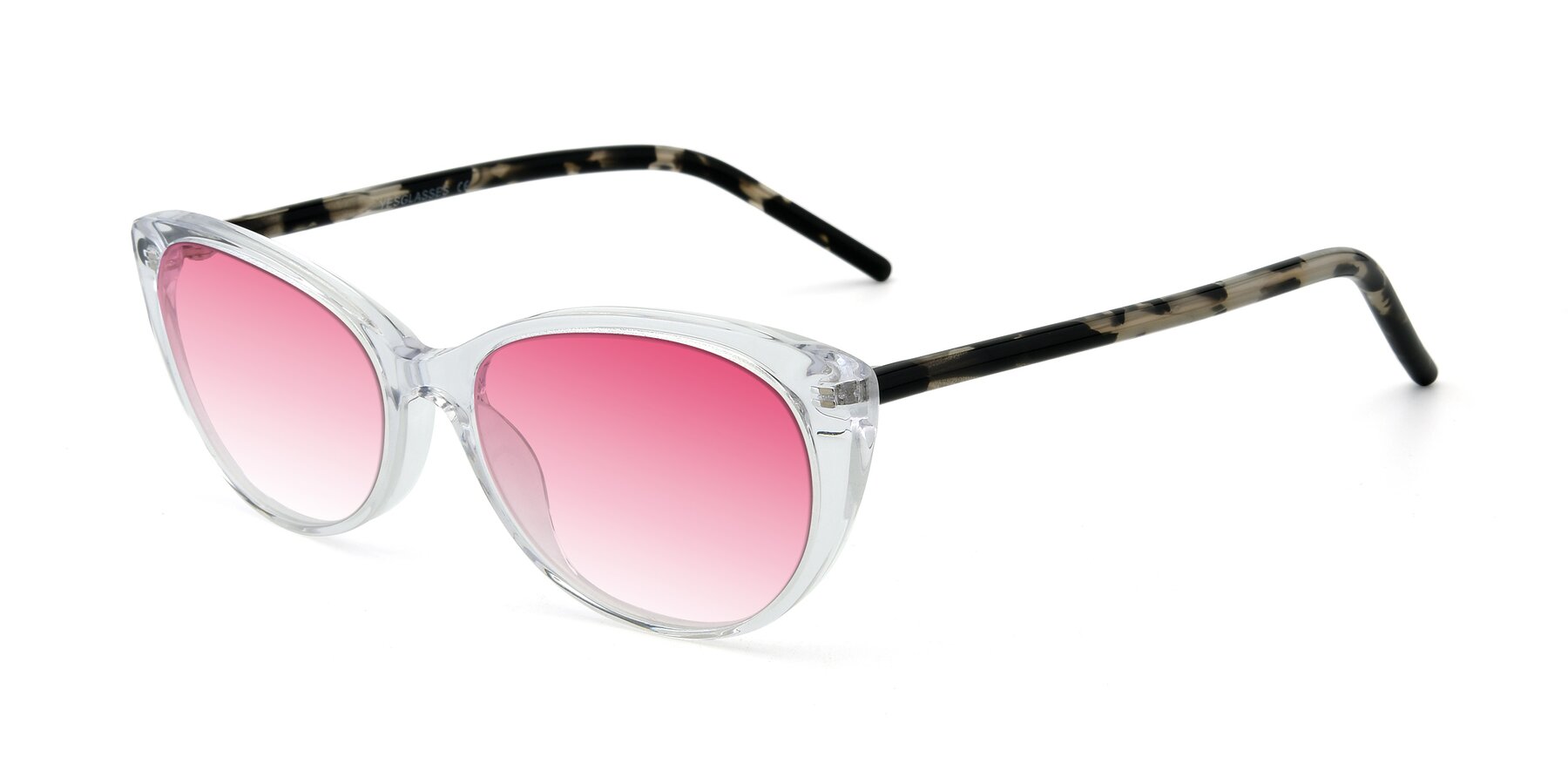 Angle of 17420 in Clear with Pink Gradient Lenses