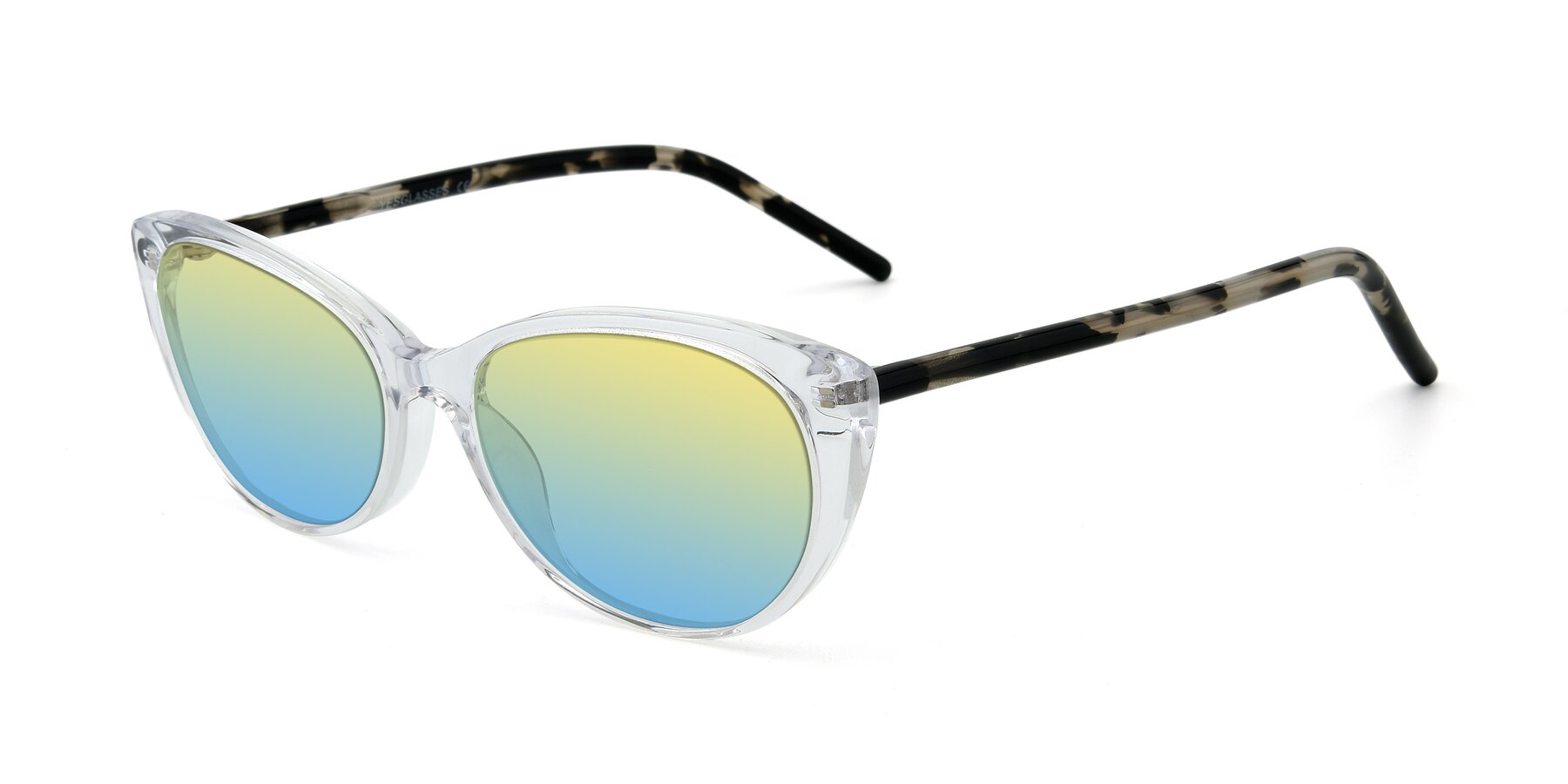 Angle of 17420 in Clear with Yellow / Blue Gradient Lenses
