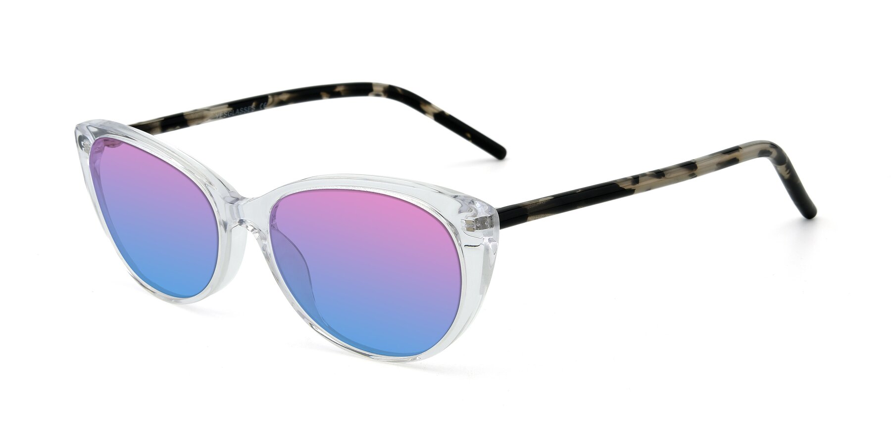 Angle of 17420 in Clear with Pink / Blue Gradient Lenses