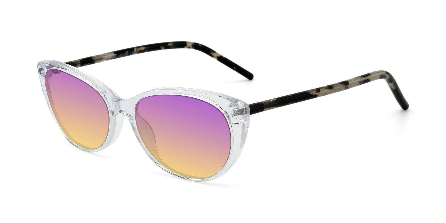 Angle of 17420 in Clear with Purple / Yellow Gradient Lenses