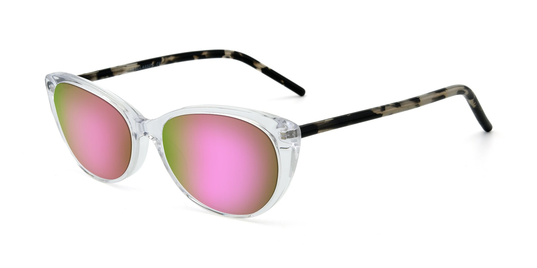 Angle of 17420 in Clear with Pink Mirrored Lenses
