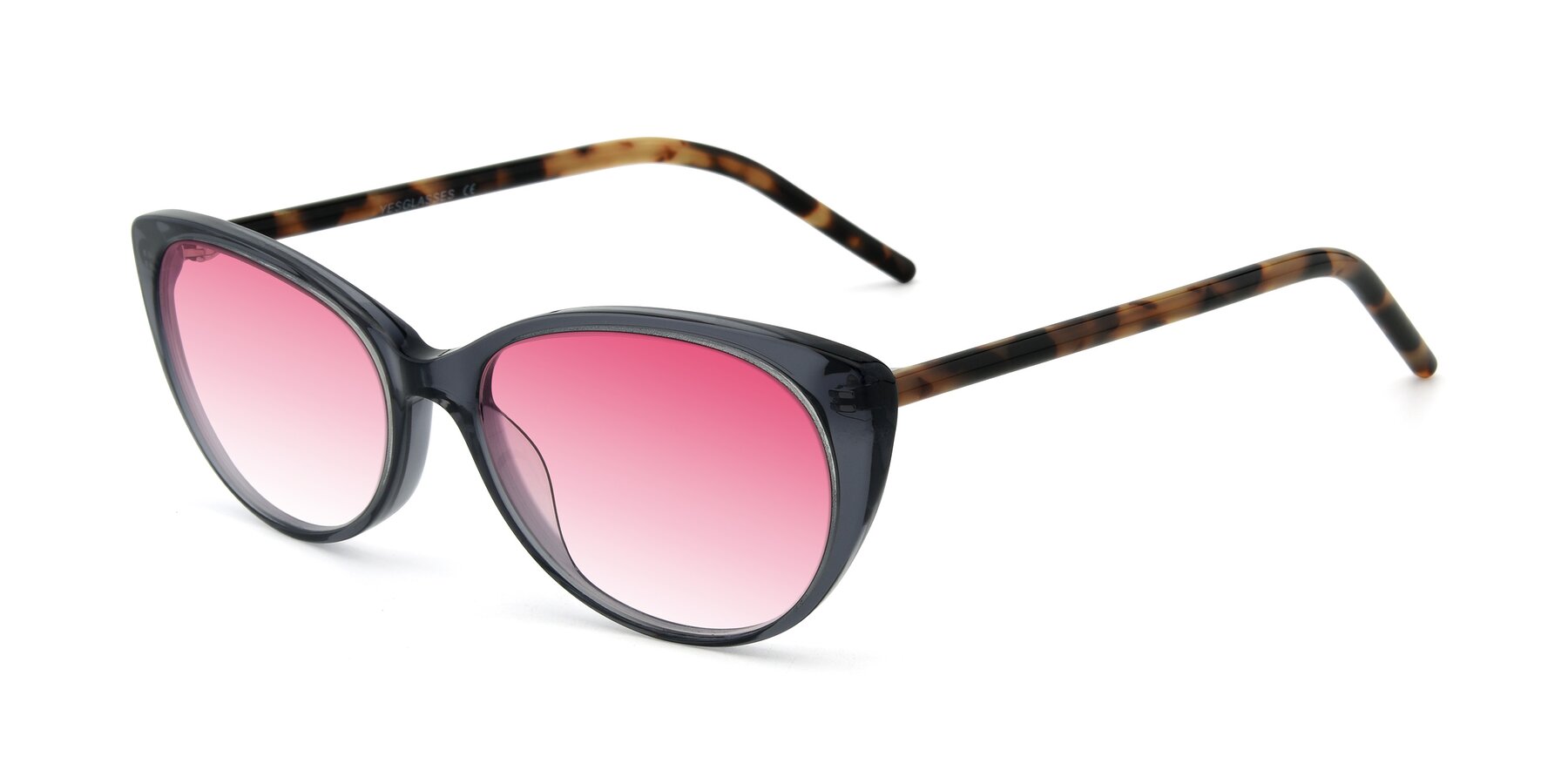 Angle of 17420 in Transparent Grey with Pink Gradient Lenses