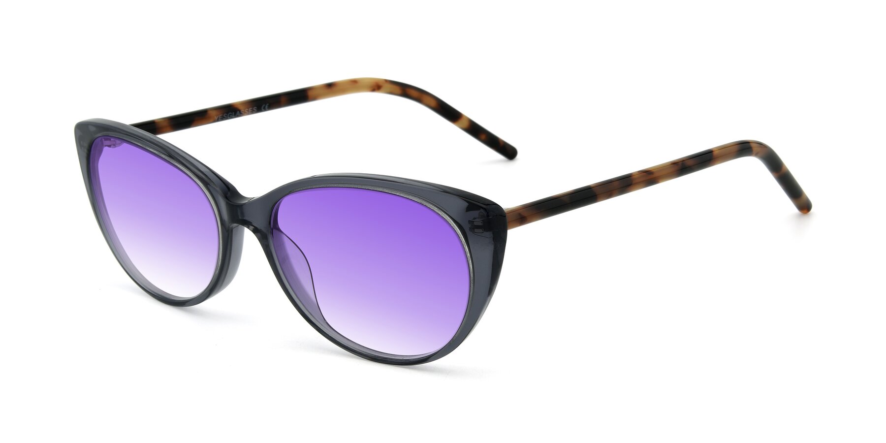 Angle of 17420 in Transparent Grey with Purple Gradient Lenses