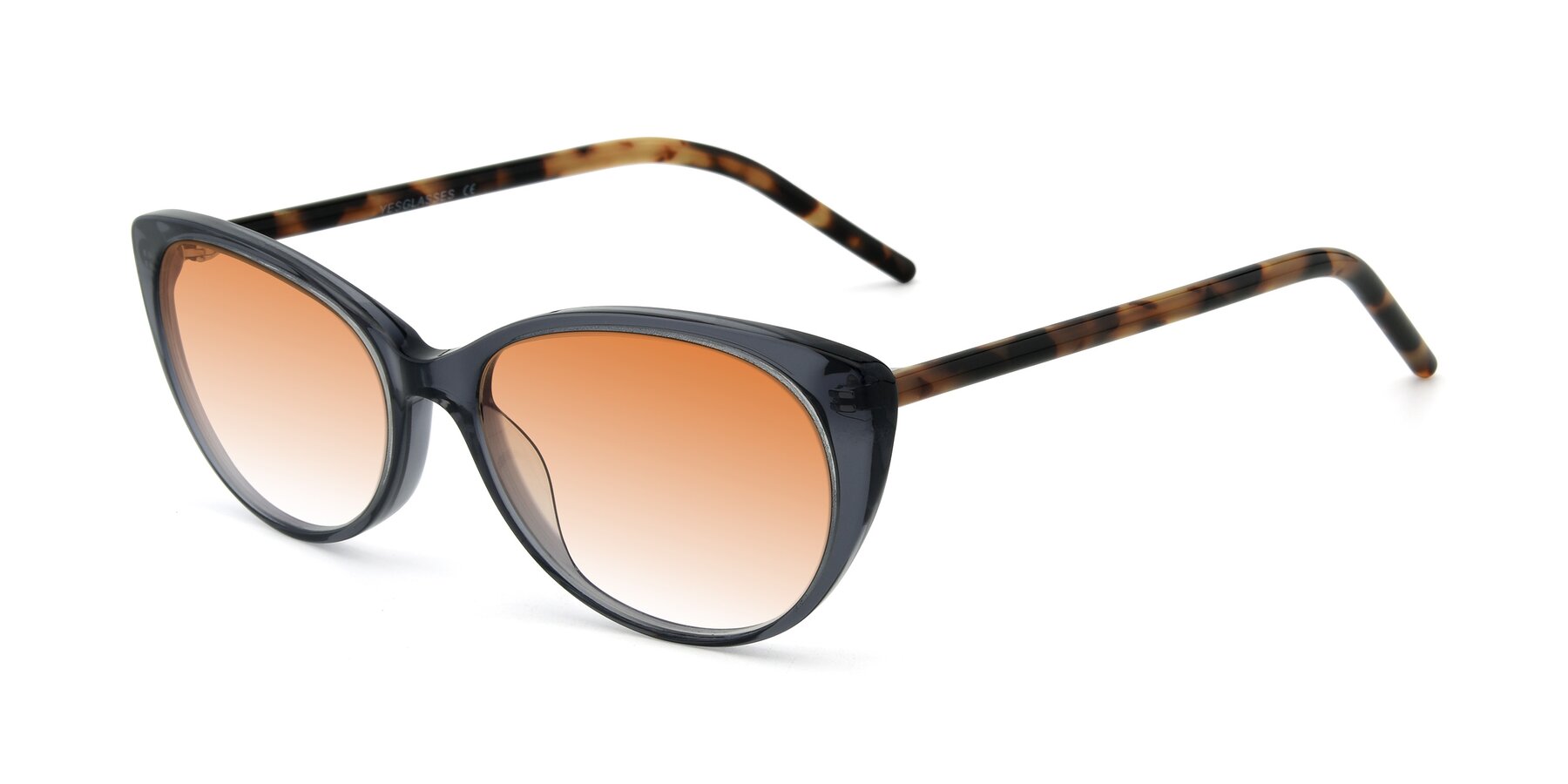 Angle of 17420 in Transparent Grey with Orange Gradient Lenses