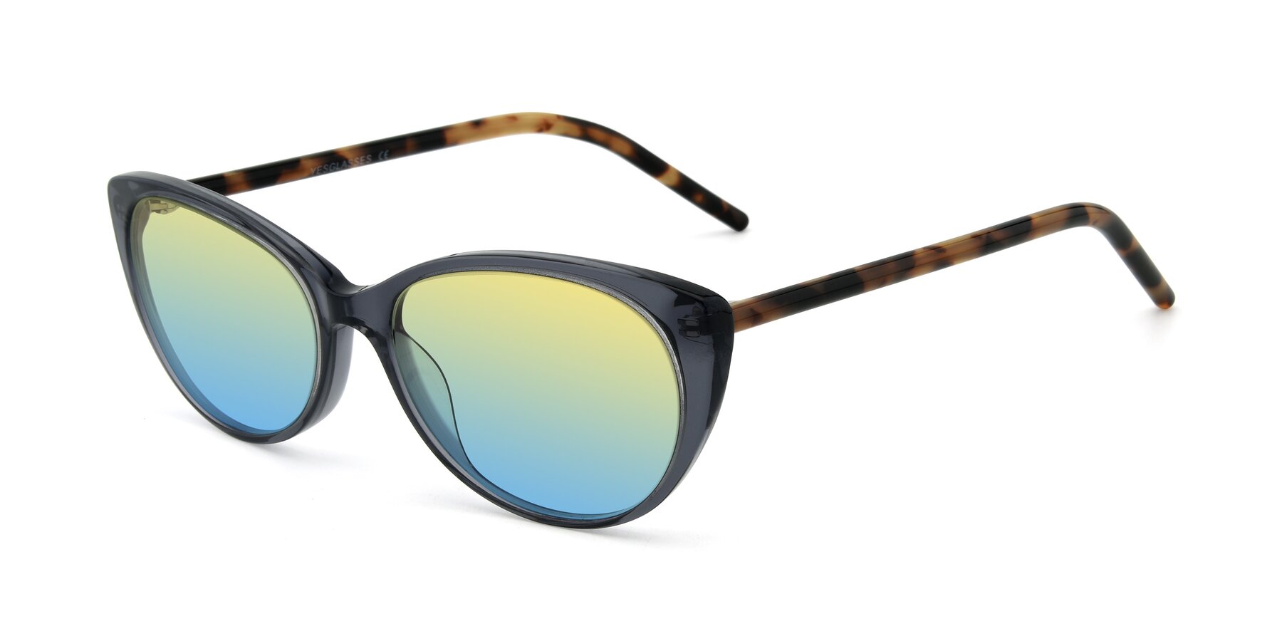 Angle of 17420 in Transparent Grey with Yellow / Blue Gradient Lenses