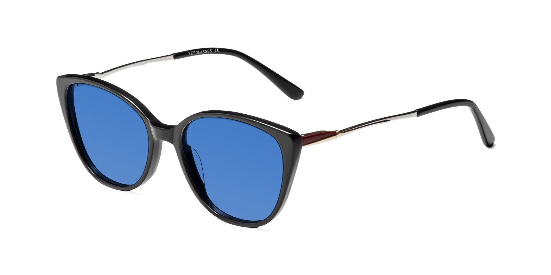 Angle of 17424 in Black with Blue Tinted Lenses