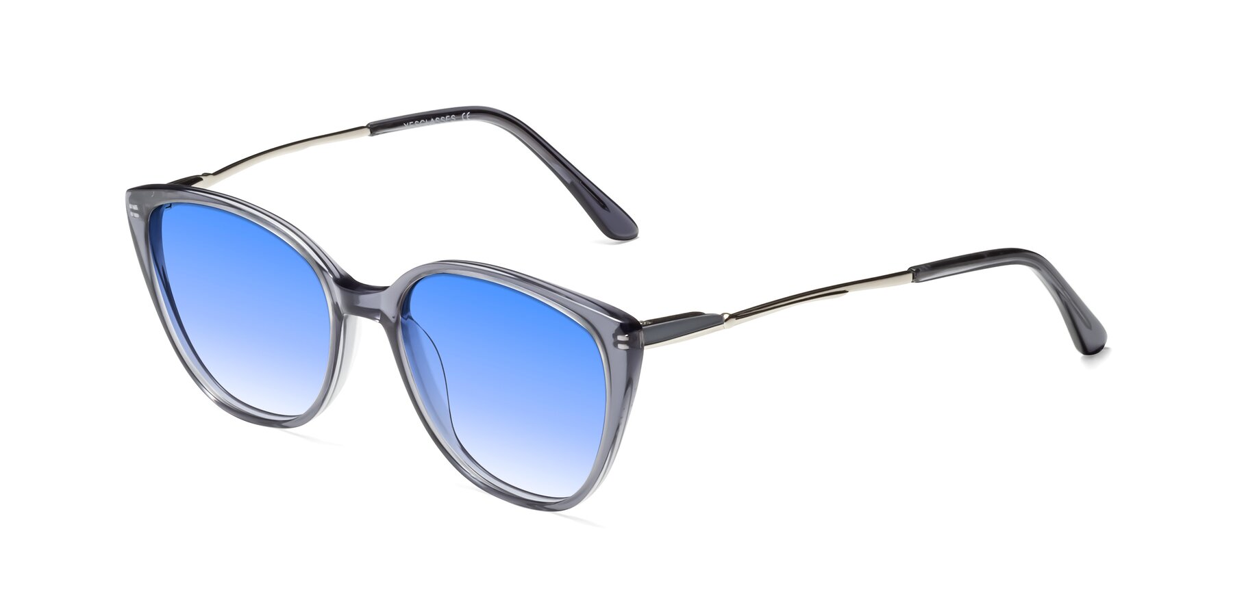 Angle of 17424 in Transparent Grey with Blue Gradient Lenses
