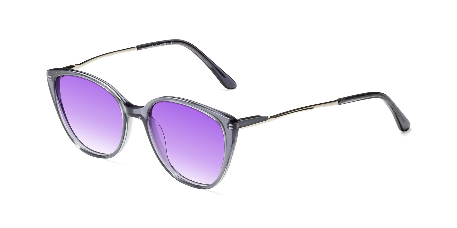 Angle of 17424 in Transparent Grey with Purple Gradient Lenses