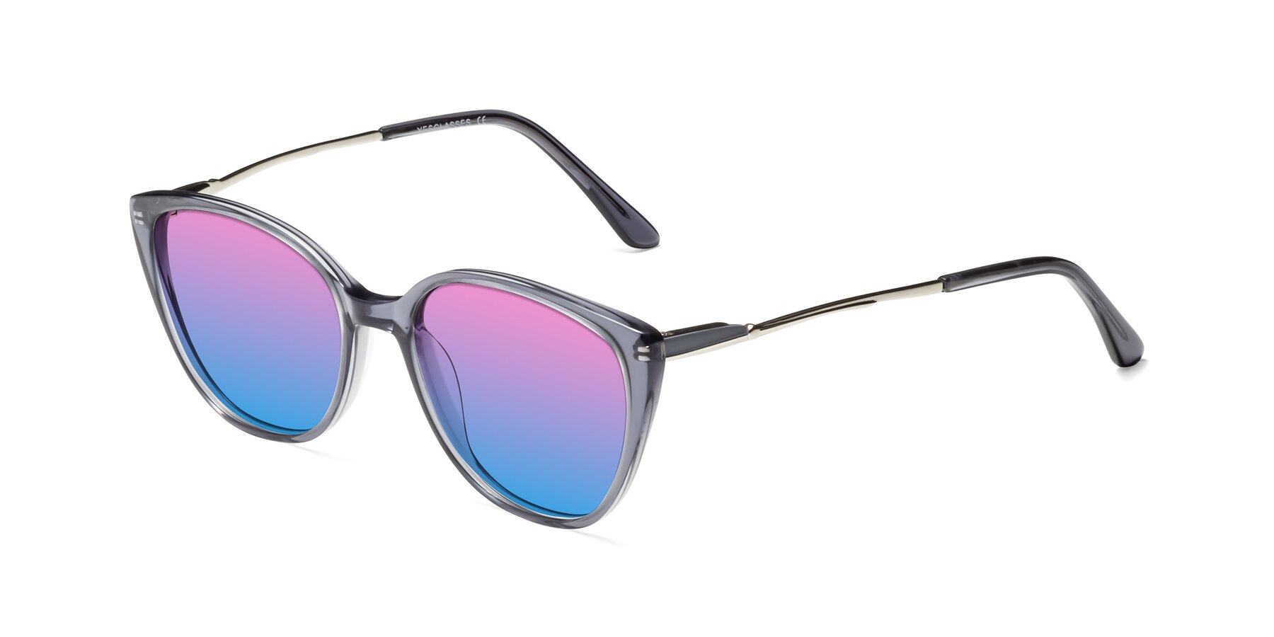 Angle of 17424 in Transparent Grey with Pink / Blue Gradient Lenses