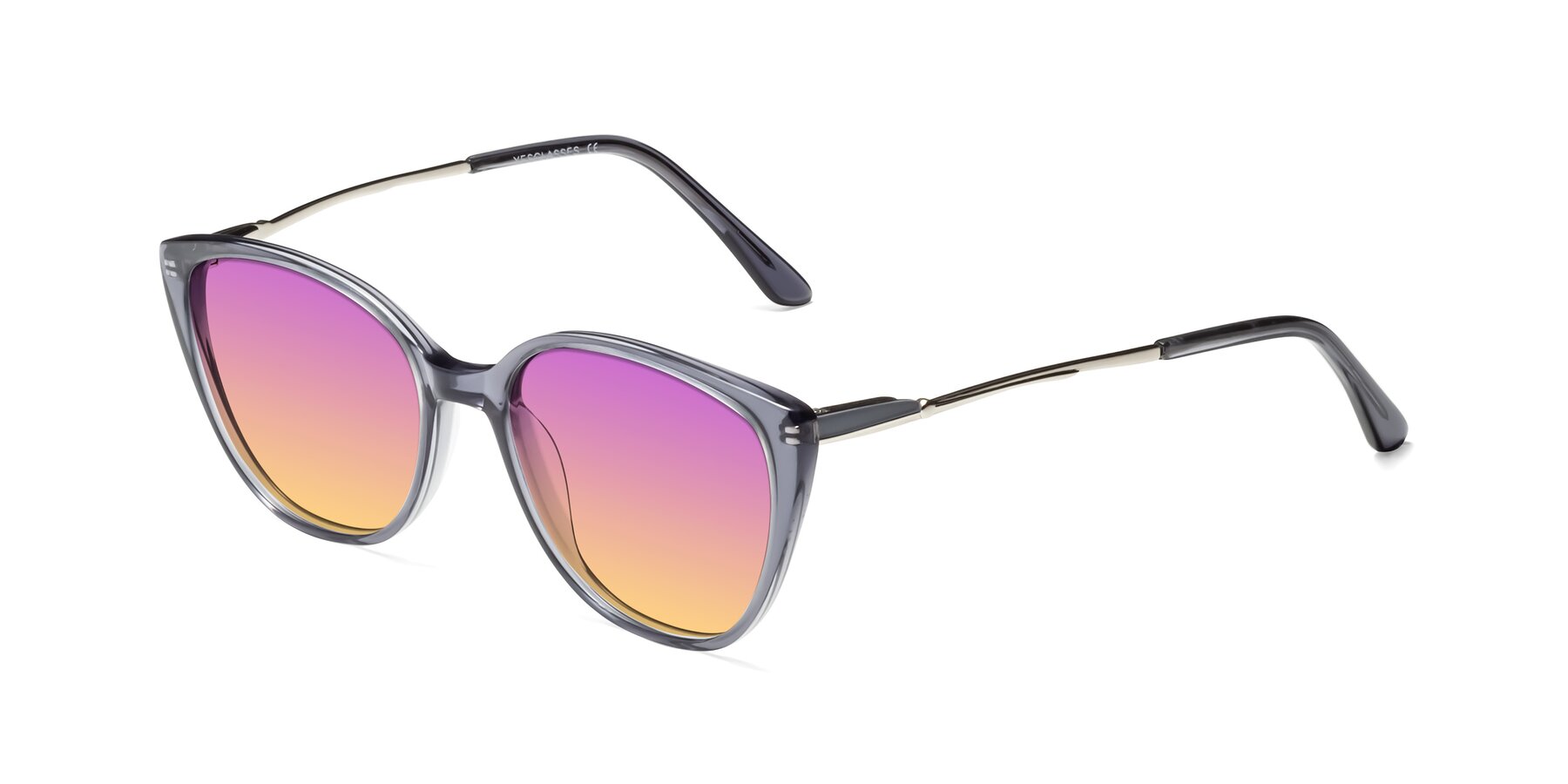 Angle of 17424 in Transparent Grey with Purple / Yellow Gradient Lenses