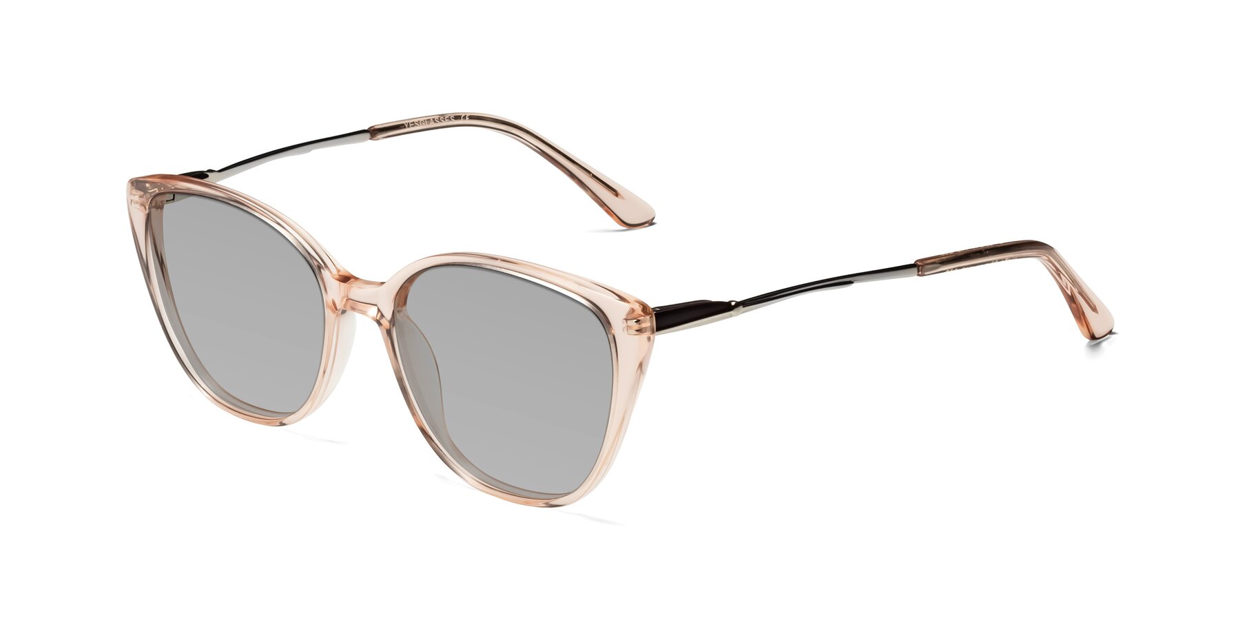 Angle of 17424 in Transparent Pink with Light Gray Tinted Lenses