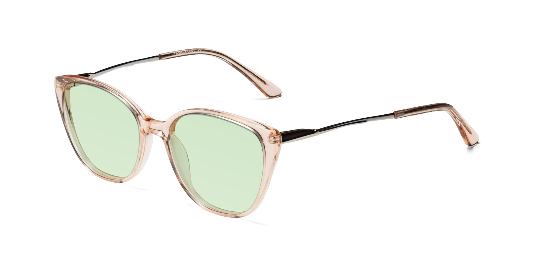 Angle of 17424 in Transparent Pink with Light Green Tinted Lenses