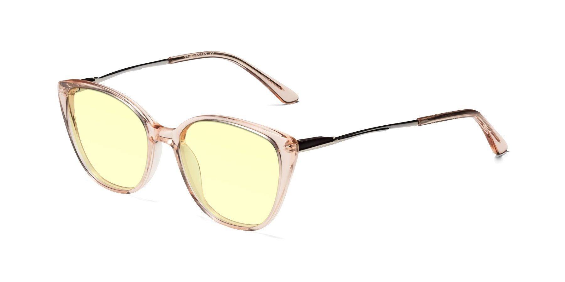 Angle of 17424 in Transparent Pink with Light Yellow Tinted Lenses