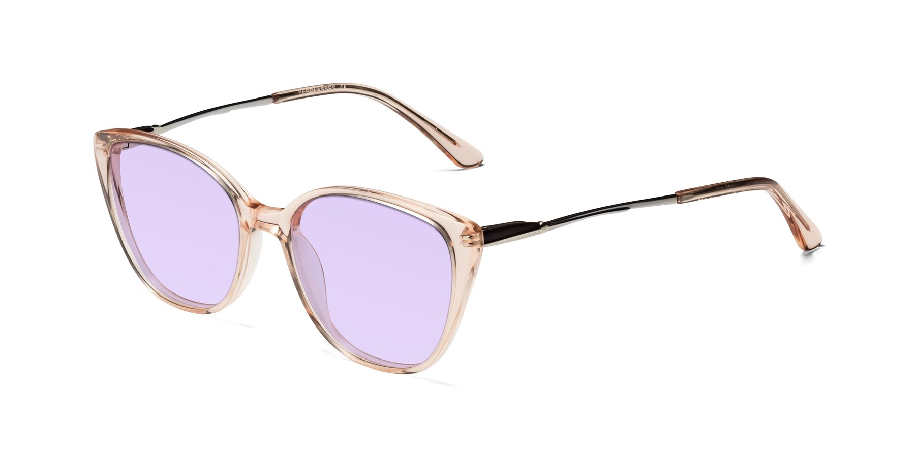 Angle of 17424 in Transparent Pink with Light Purple Tinted Lenses