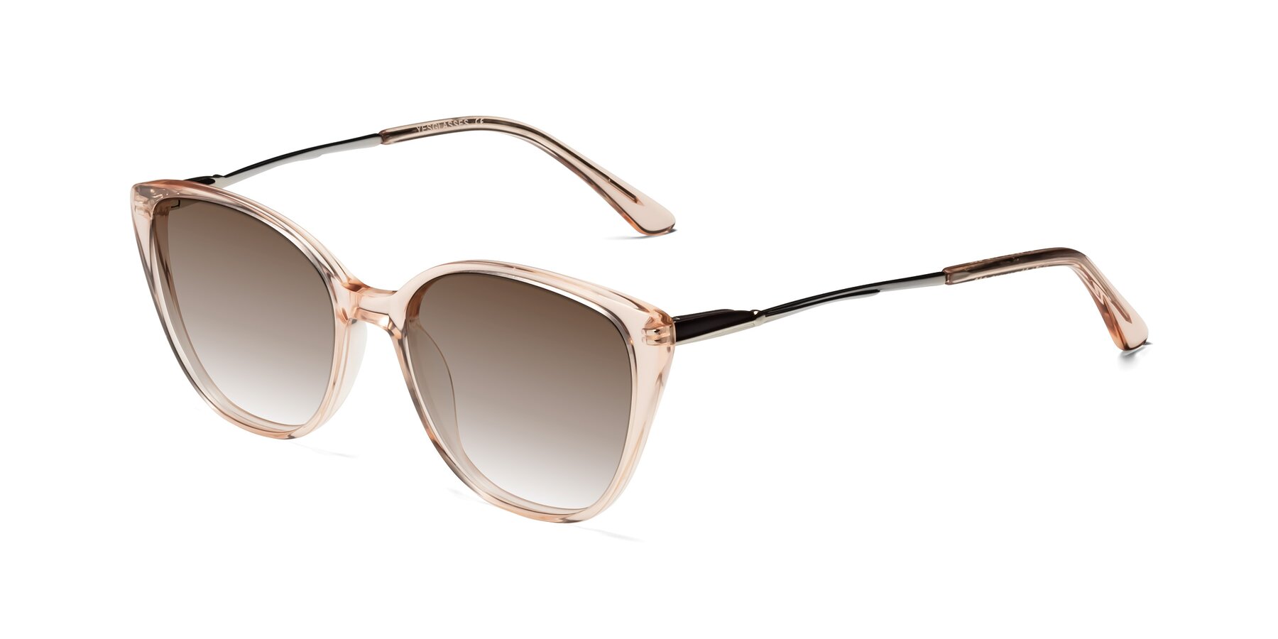 Angle of 17424 in Transparent Pink with Brown Gradient Lenses