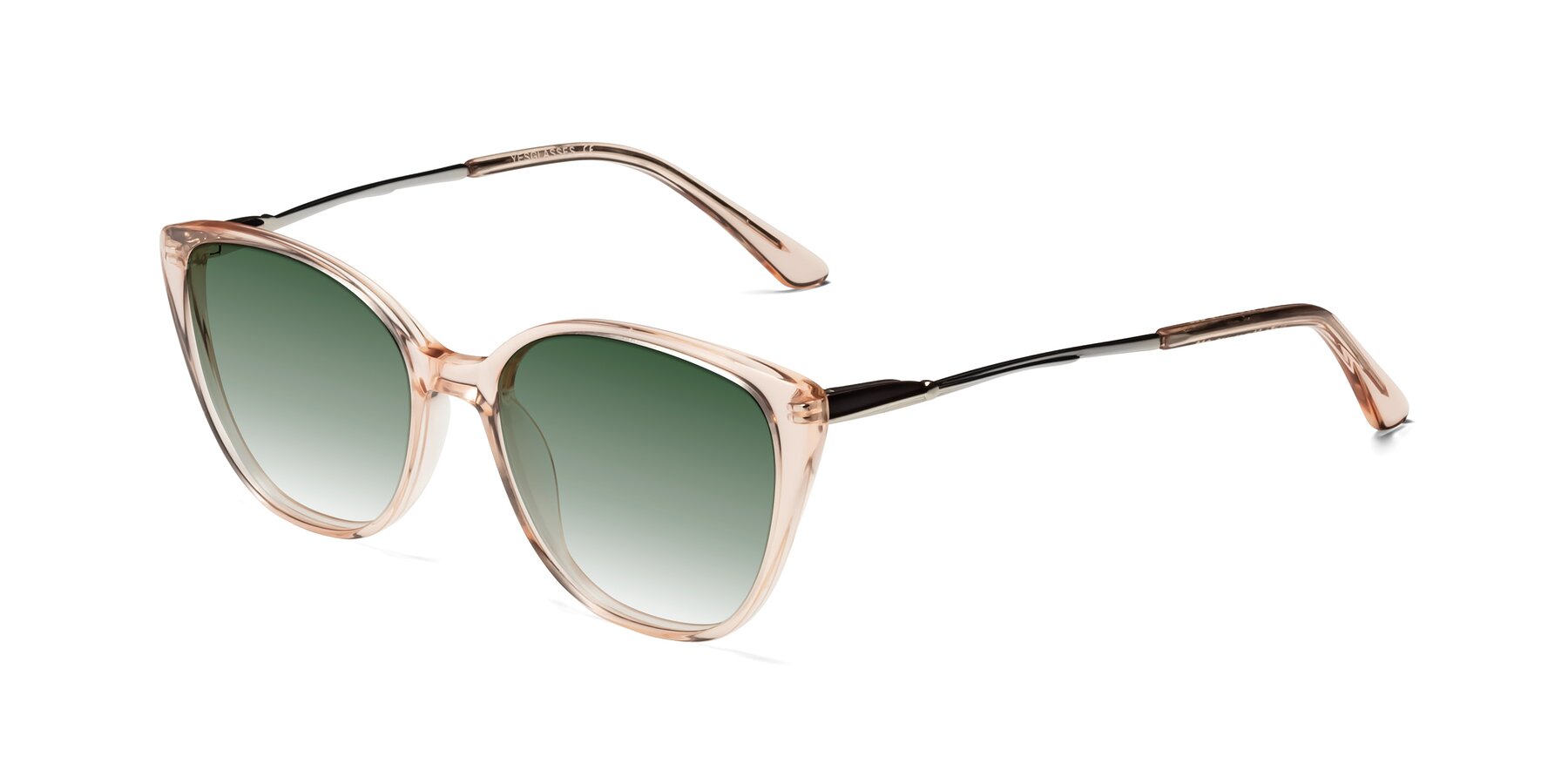 Angle of 17424 in Transparent Pink with Green Gradient Lenses