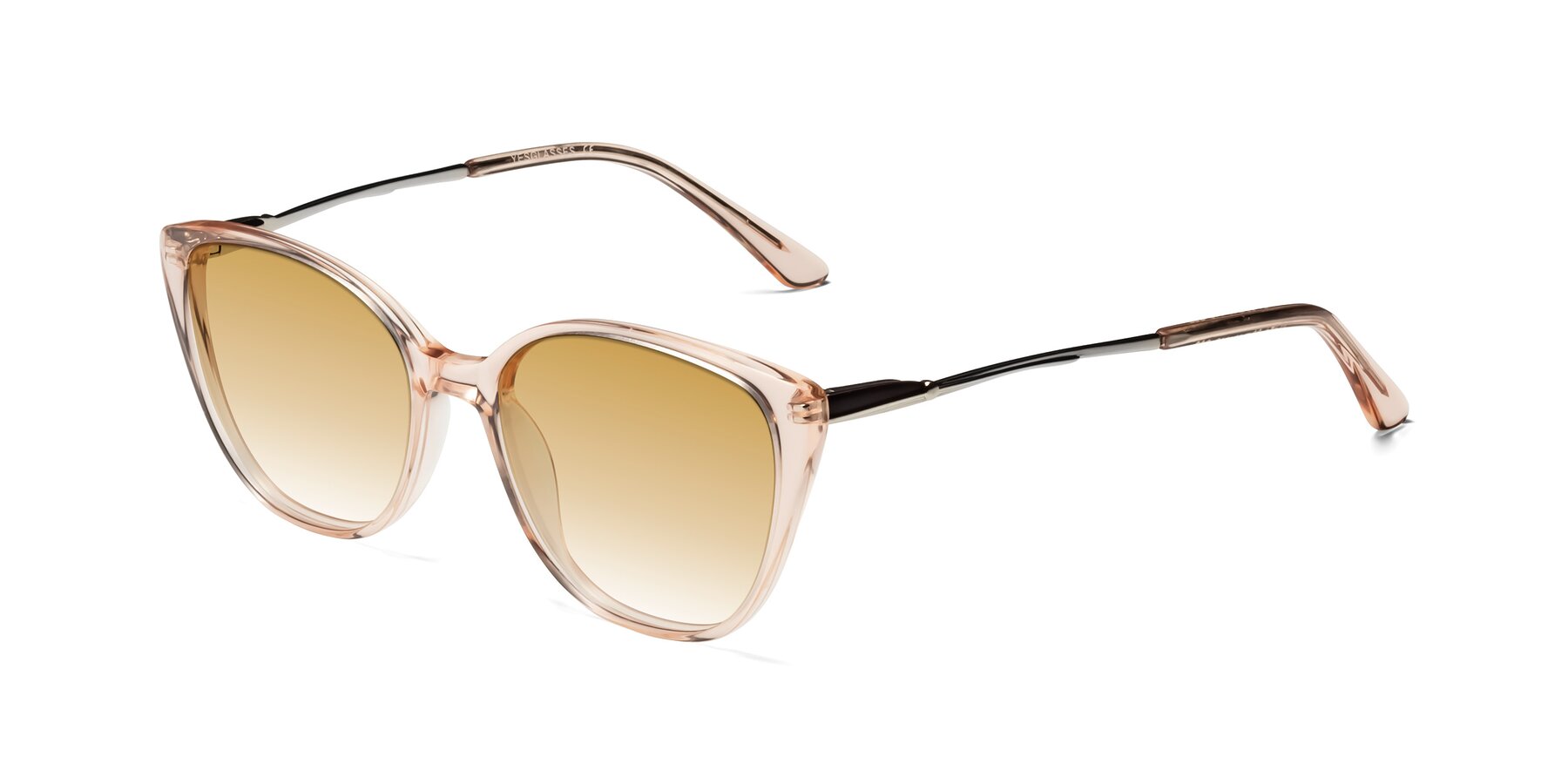 Angle of 17424 in Transparent Pink with Champagne Gradient Lenses