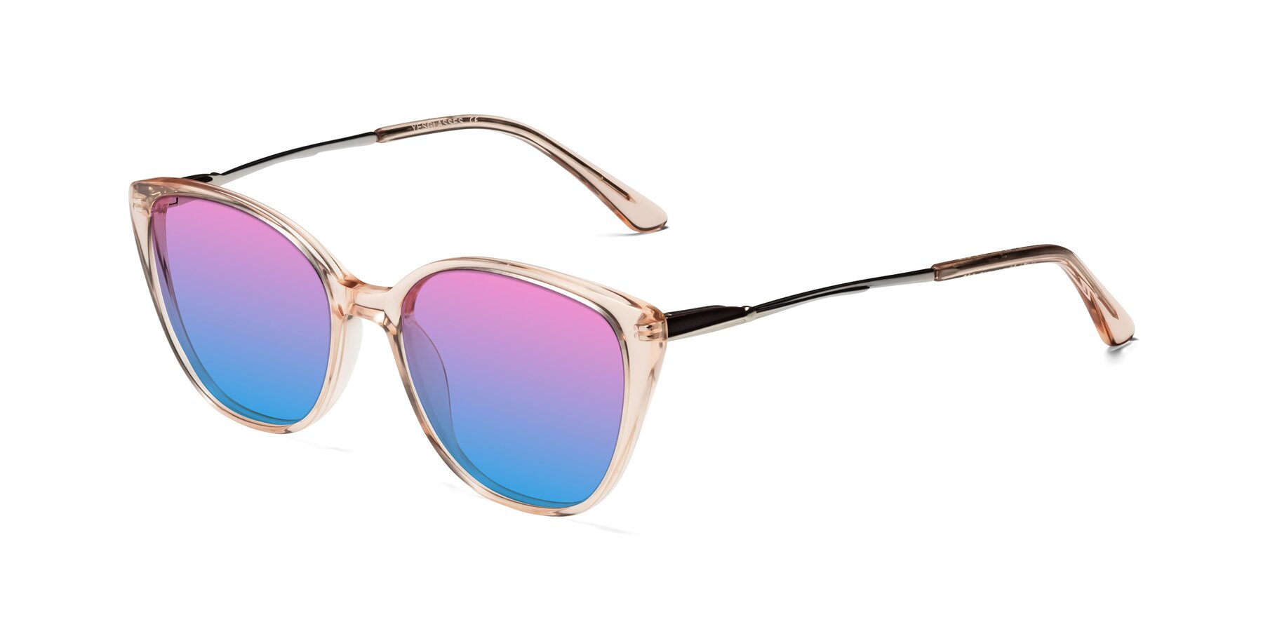 Angle of 17424 in Transparent Pink with Pink / Blue Gradient Lenses