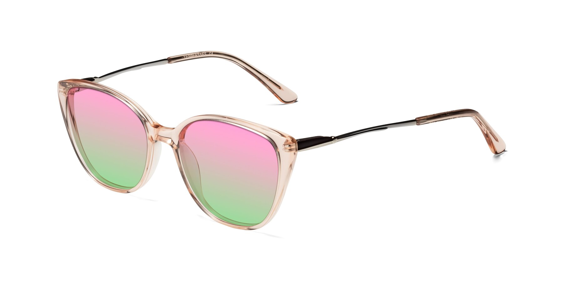 Angle of 17424 in Transparent Pink with Pink / Green Gradient Lenses