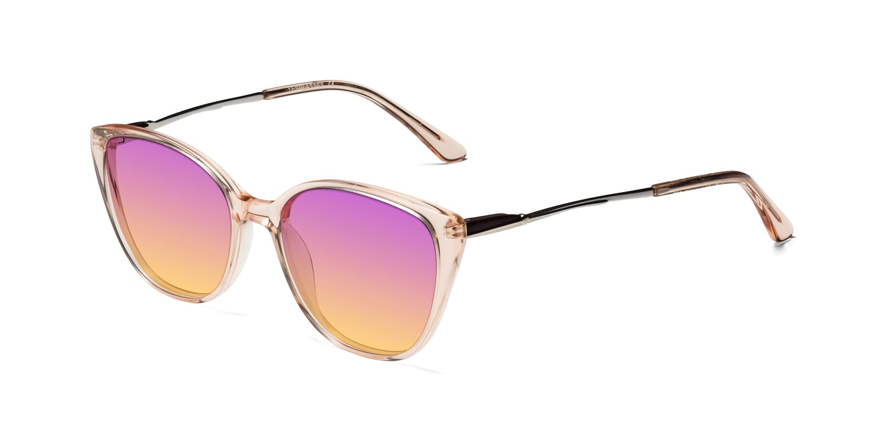 Angle of 17424 in Transparent Pink with Purple / Yellow Gradient Lenses
