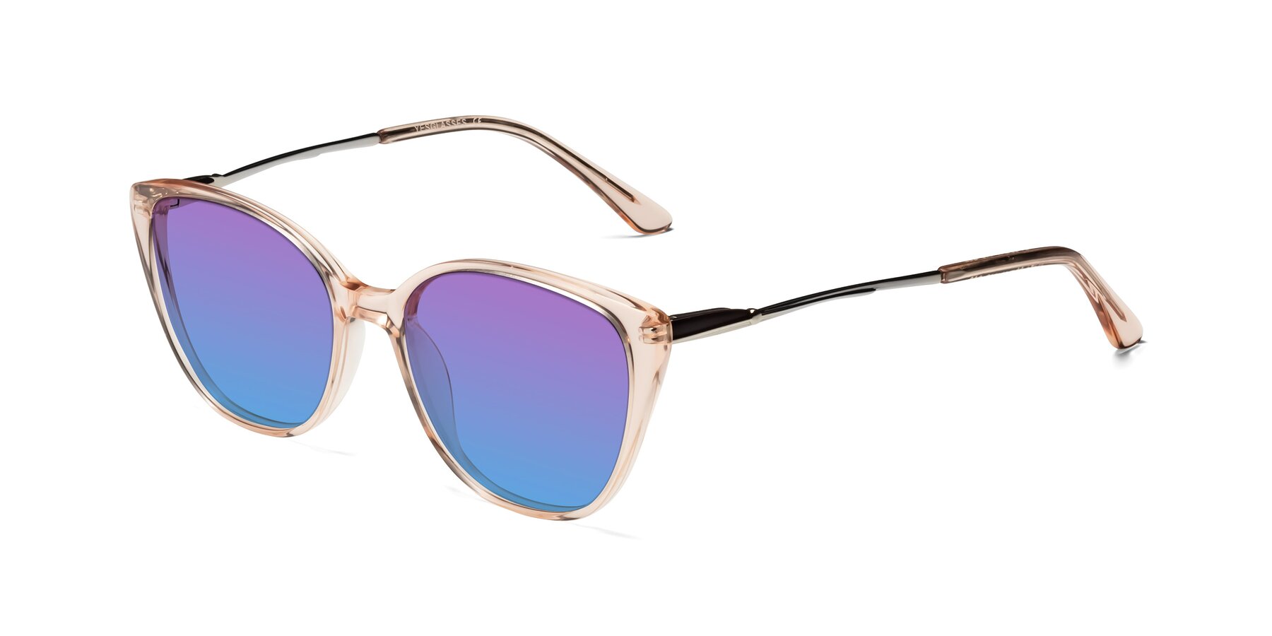 Angle of 17424 in Transparent Pink with Purple / Blue Gradient Lenses