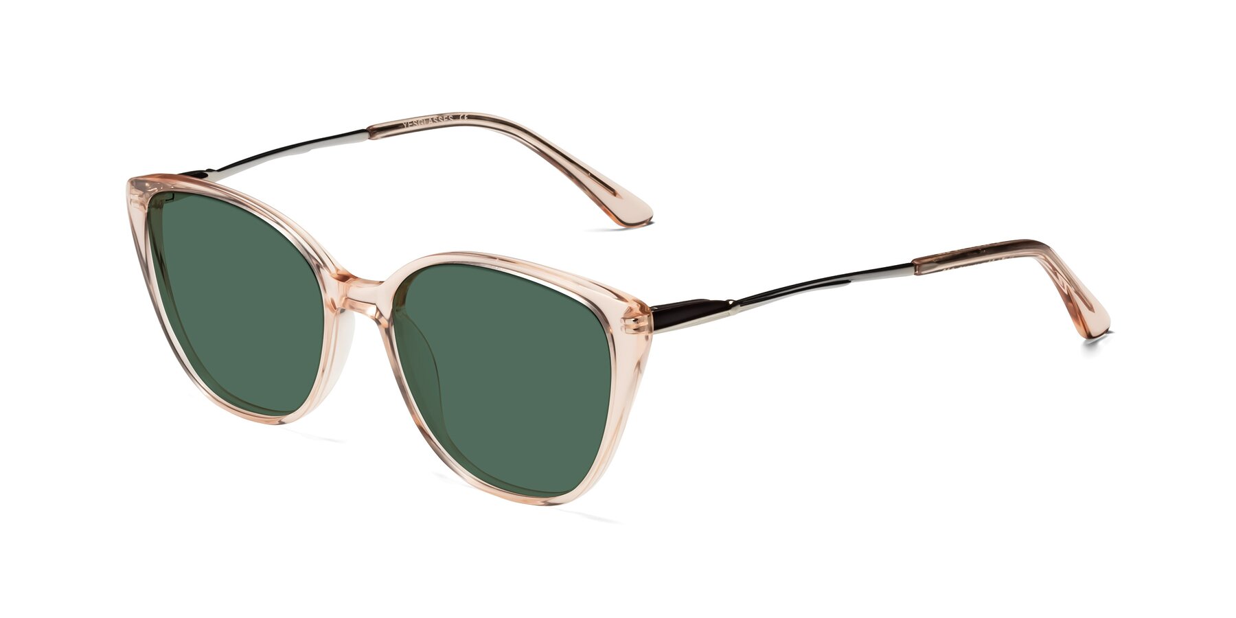 Angle of 17424 in Transparent Pink with Green Polarized Lenses