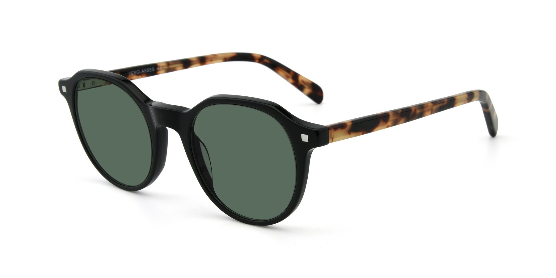 Angle of 17425 in Black with Green Polarized Lenses