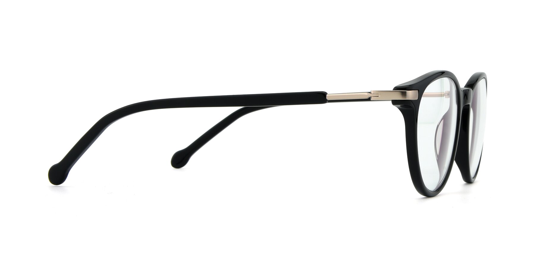 Side of 17429 in Black with Clear Blue Light Blocking Lenses