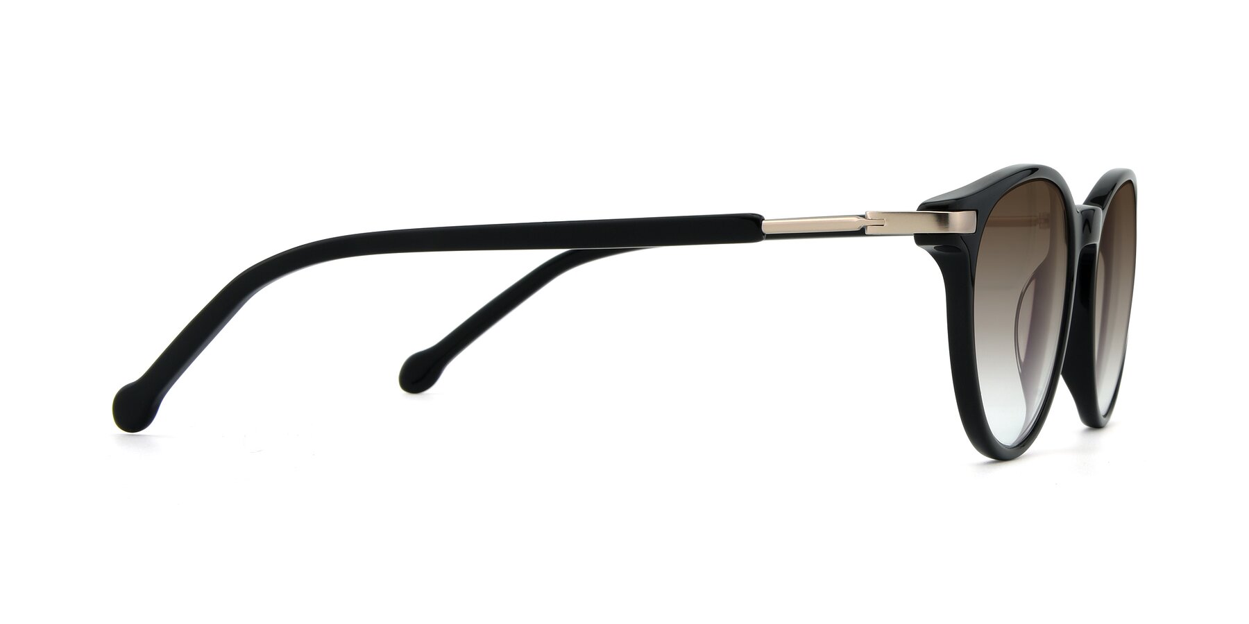 Side of 17429 in Black with Brown Gradient Lenses