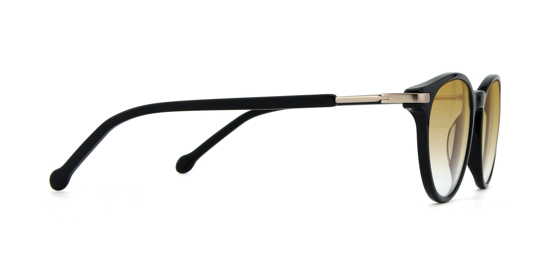 Side of 17429 in Black with Champagne Gradient Lenses