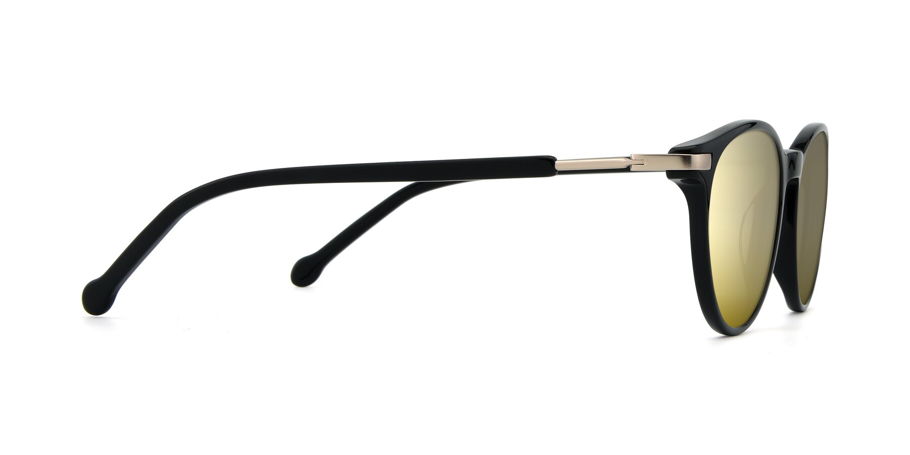 Side of 17429 in Black with Gold Mirrored Lenses