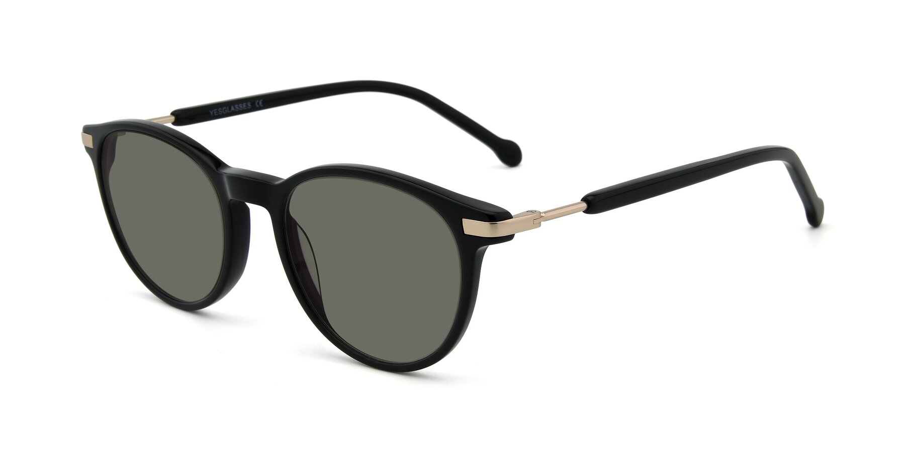 Angle of 17429 in Black with Gray Polarized Lenses