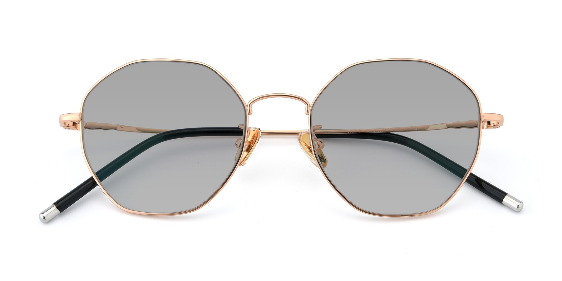 Folded Front of 90059 in Gold with Light Gray Tinted Lenses