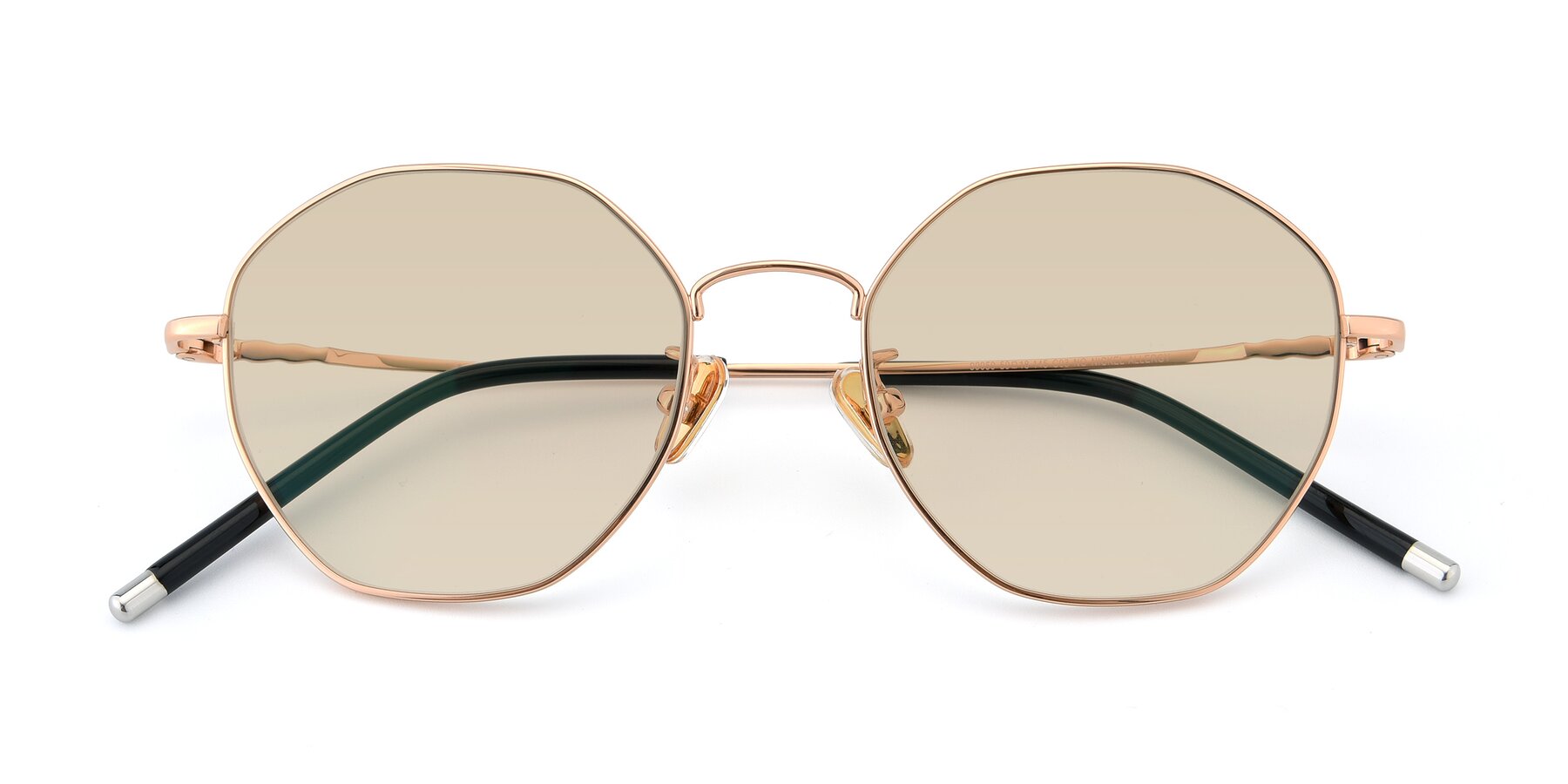 Folded Front of 90059 in Gold with Light Brown Tinted Lenses