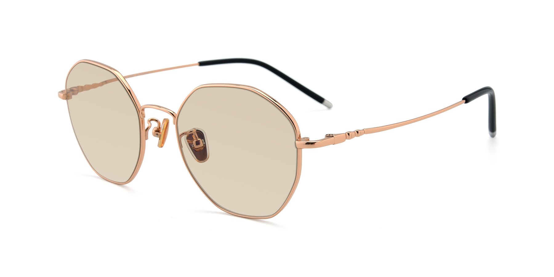 Angle of 90059 in Gold with Light Brown Tinted Lenses