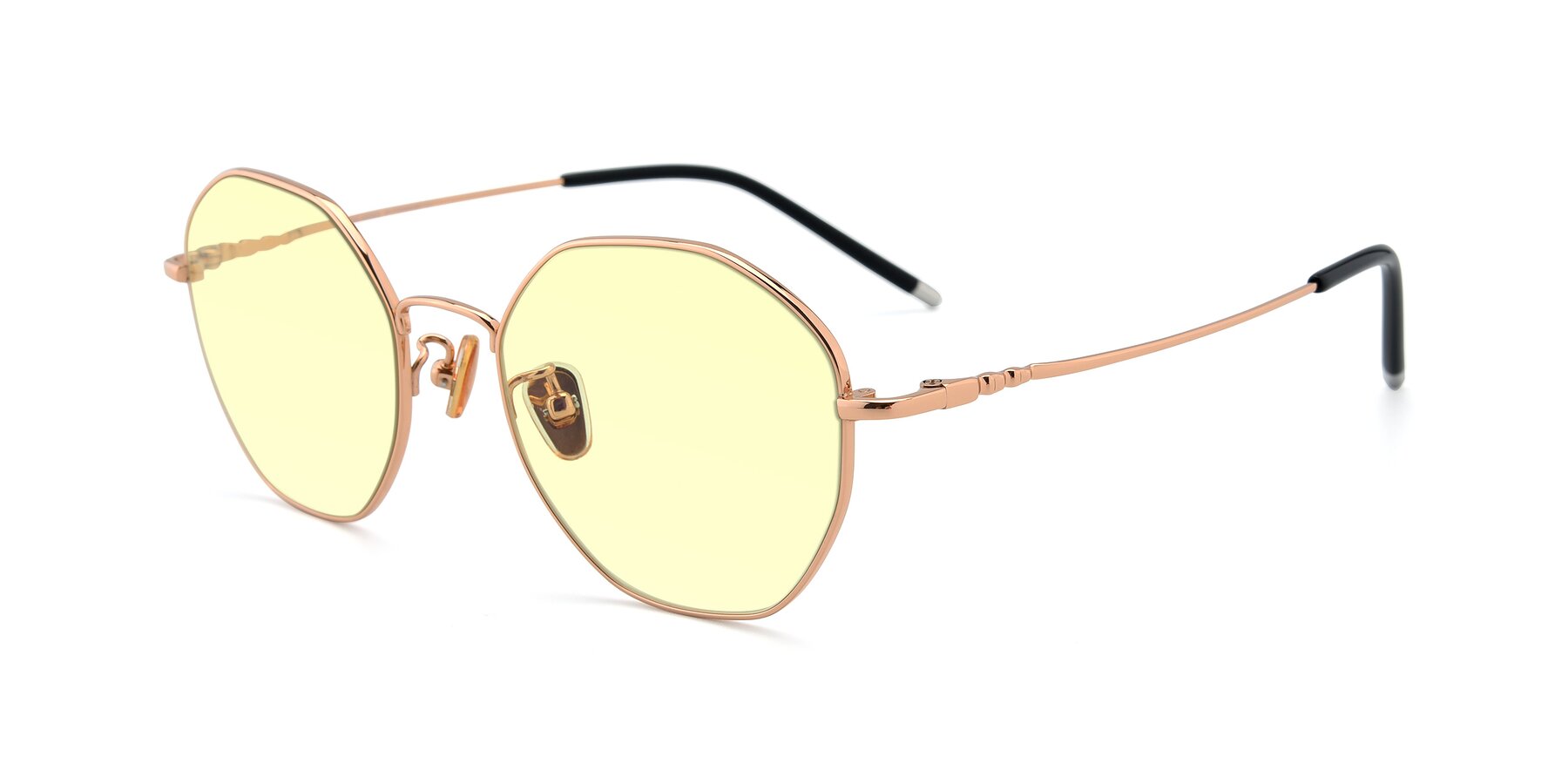 Angle of 90059 in Gold with Light Yellow Tinted Lenses