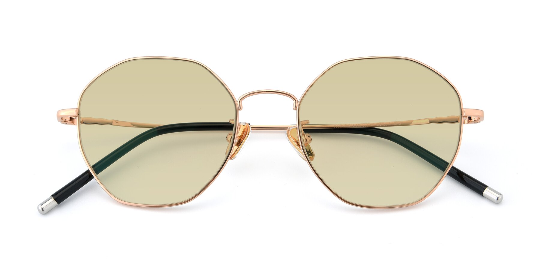 Folded Front of 90059 in Gold with Light Champagne Tinted Lenses