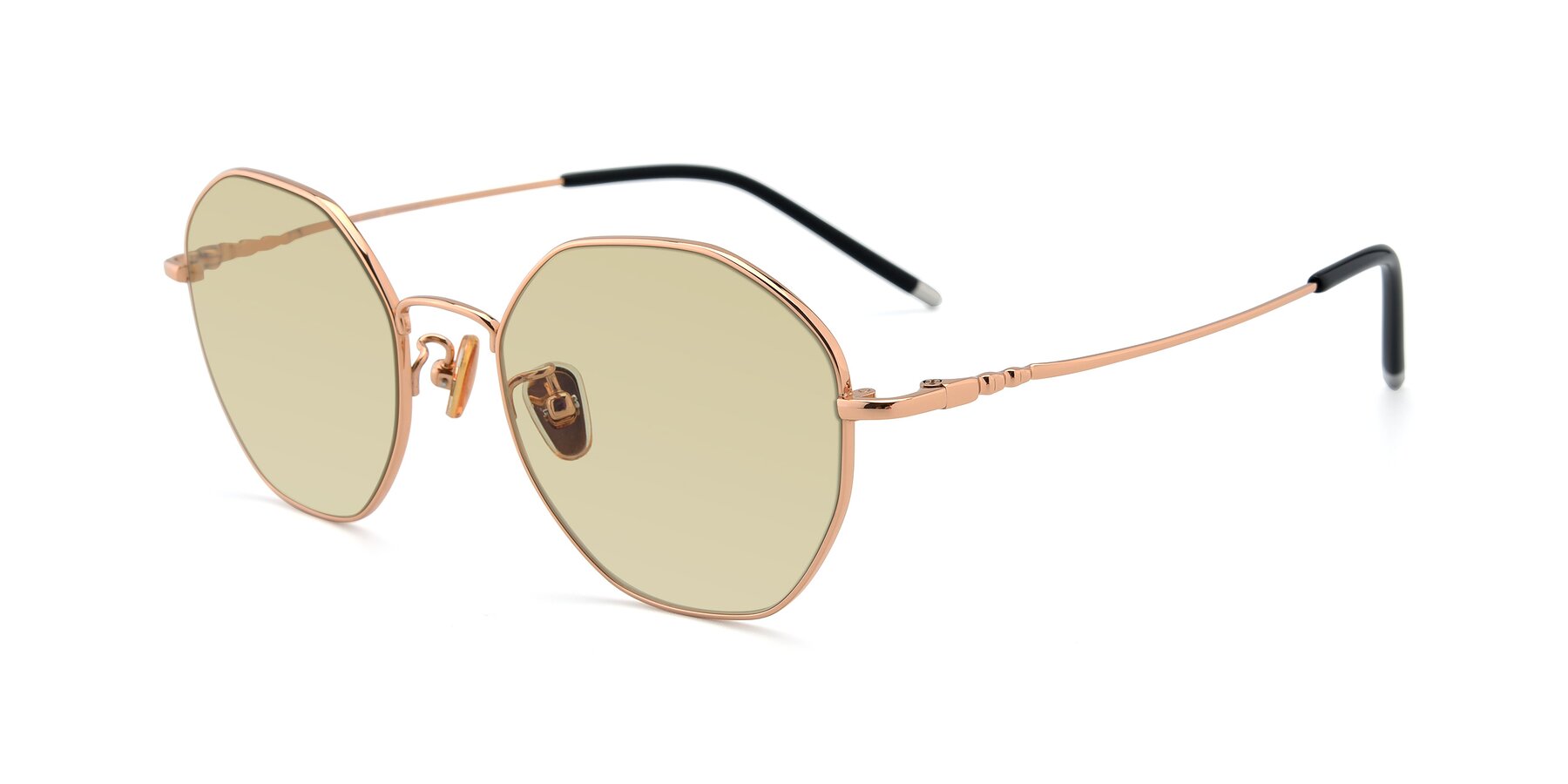 Angle of 90059 in Gold with Light Champagne Tinted Lenses