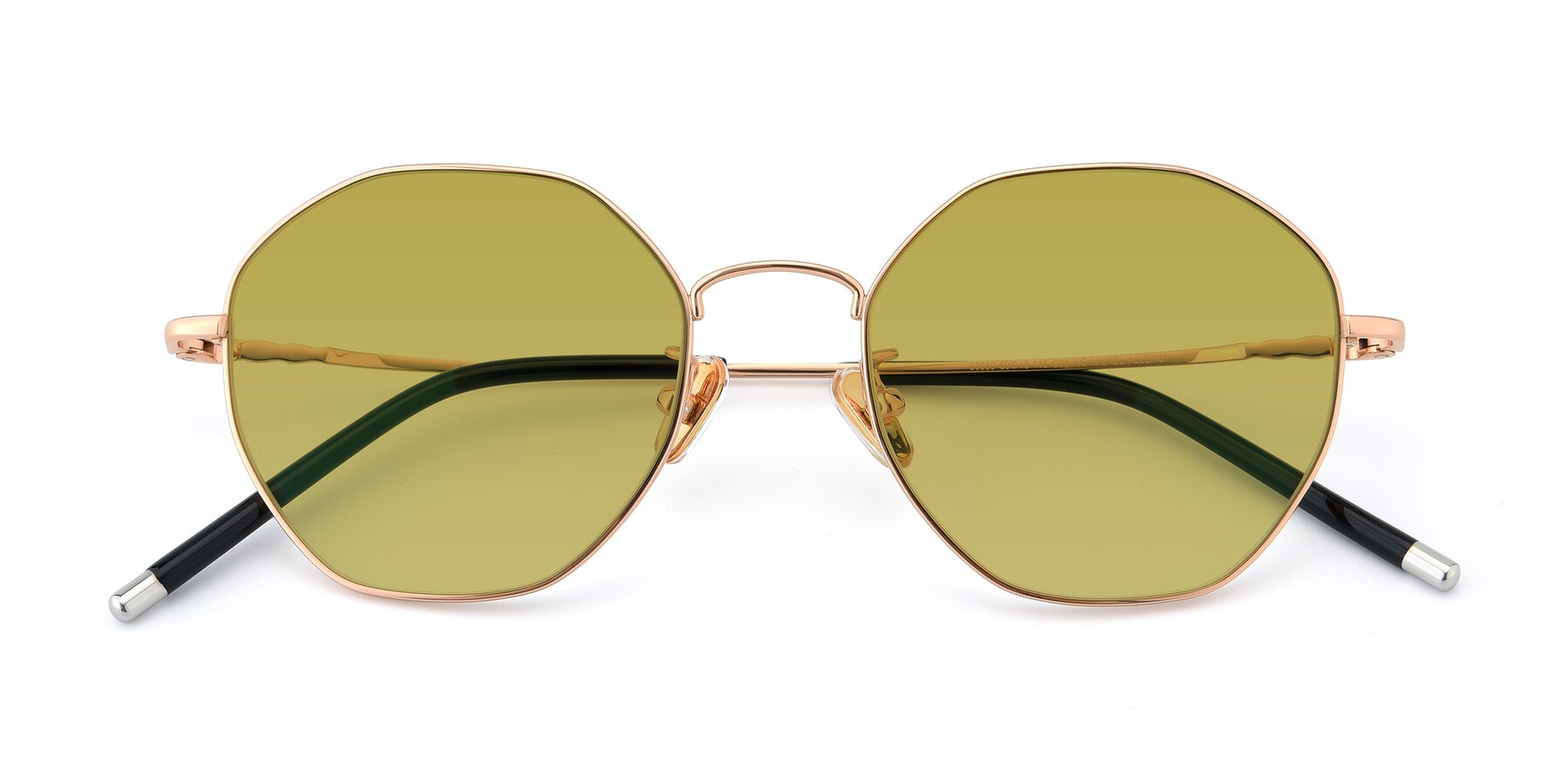 Folded Front of 90059 in Gold with Champagne Tinted Lenses