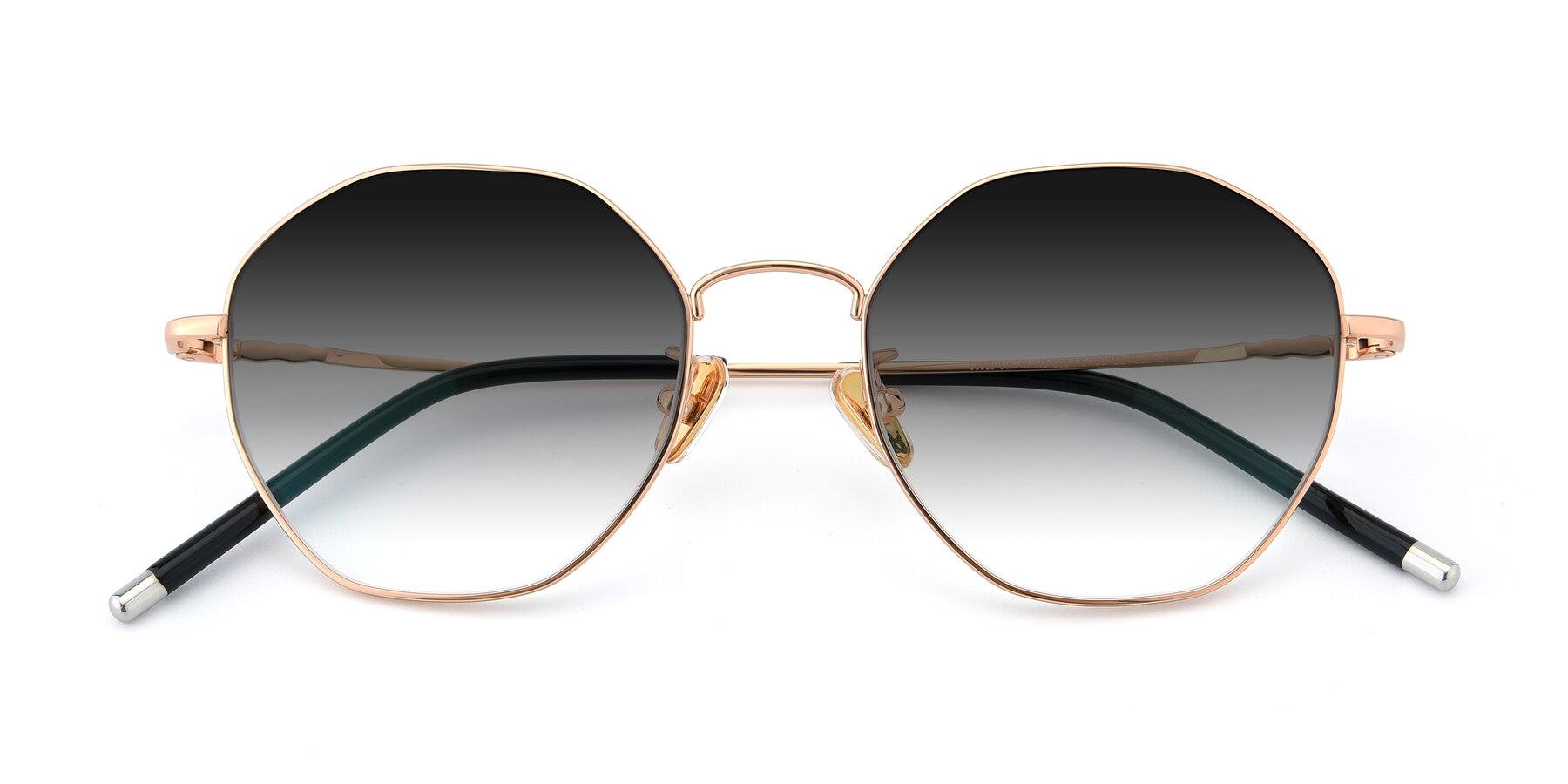 Folded Front of 90059 in Gold with Gray Gradient Lenses