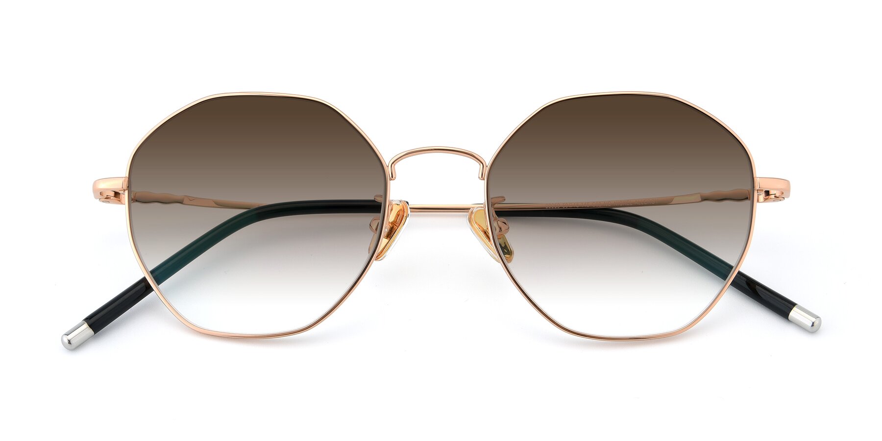Folded Front of 90059 in Gold with Brown Gradient Lenses