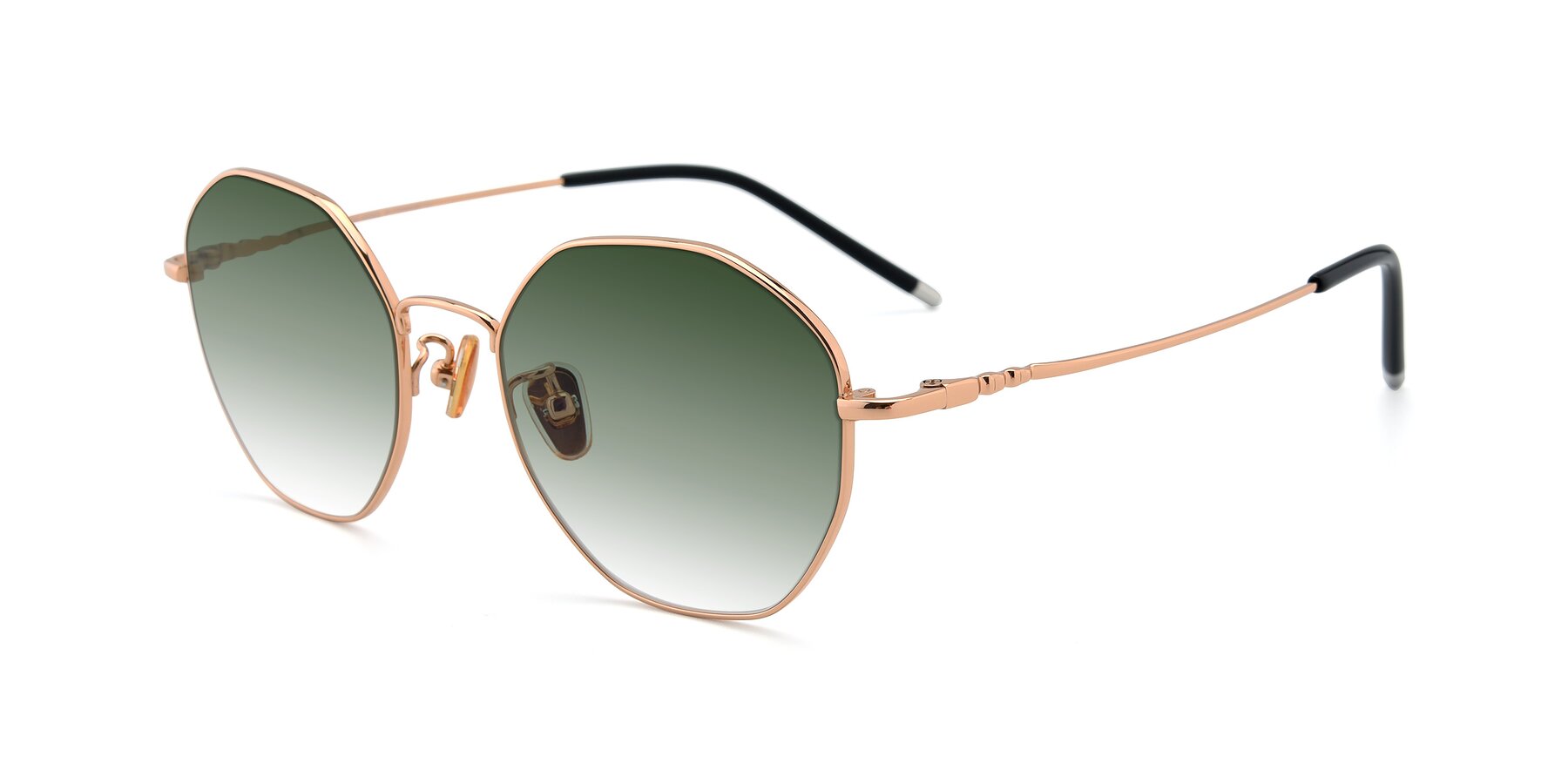 Angle of 90059 in Gold with Green Gradient Lenses