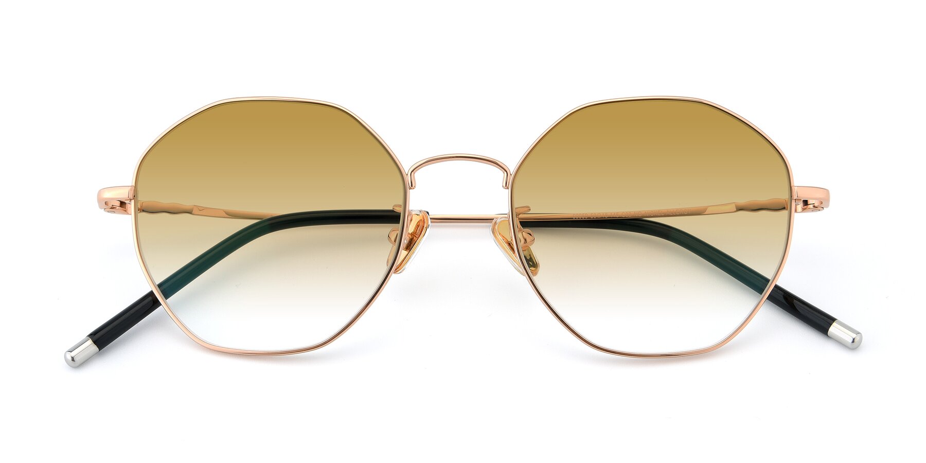 Folded Front of 90059 in Gold with Champagne Gradient Lenses