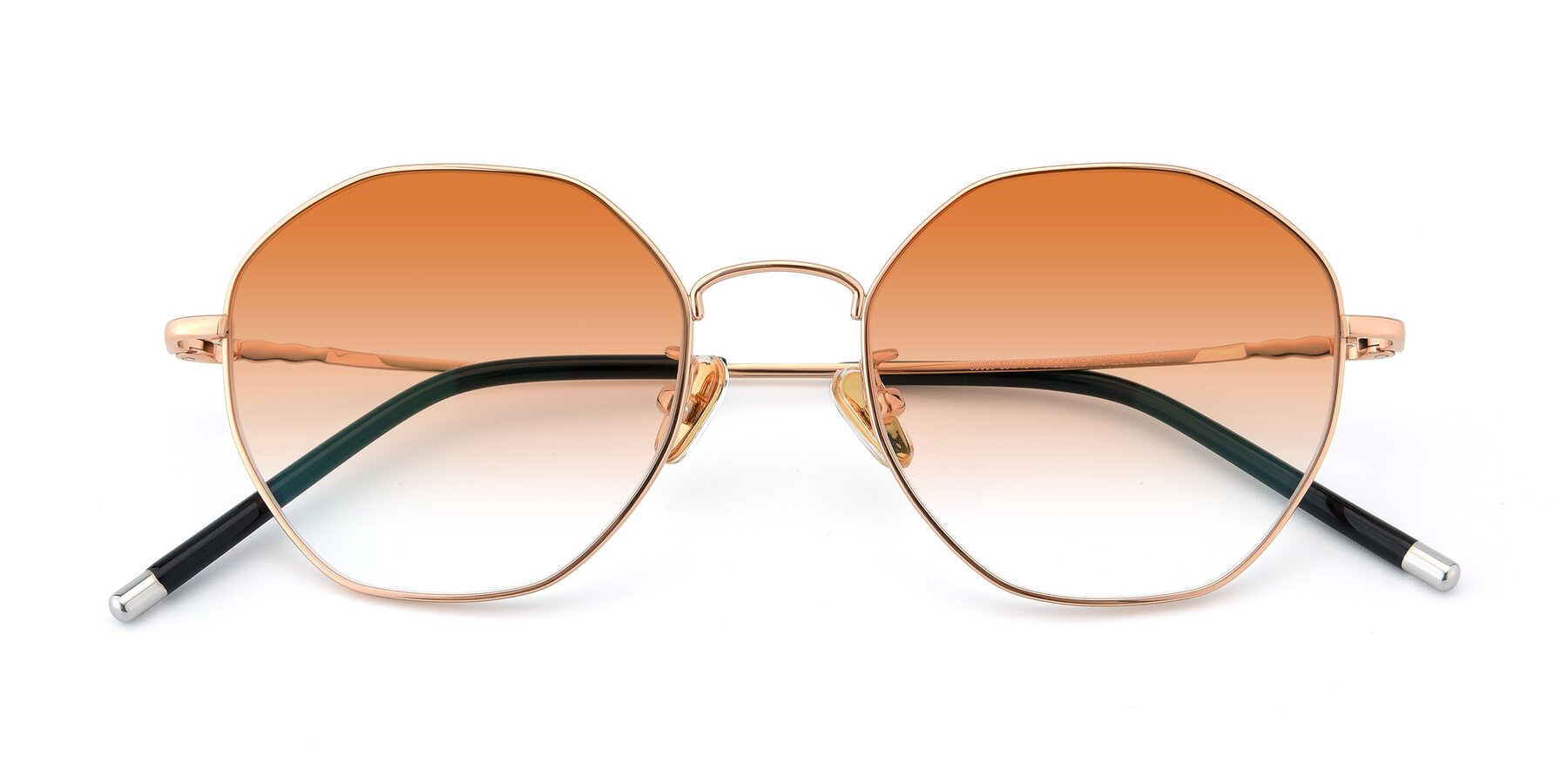 Folded Front of 90059 in Gold with Orange Gradient Lenses