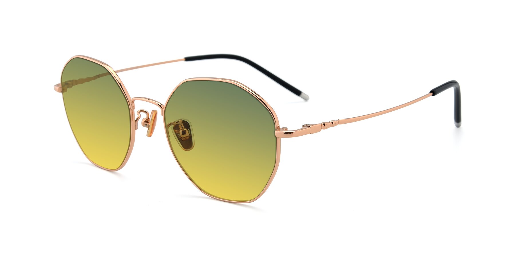 Angle of 90059 in Gold with Green / Yellow Gradient Lenses