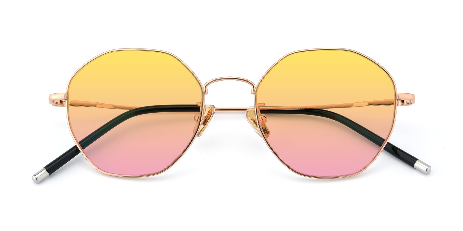 Folded Front of 90059 in Gold with Yellow / Pink Gradient Lenses